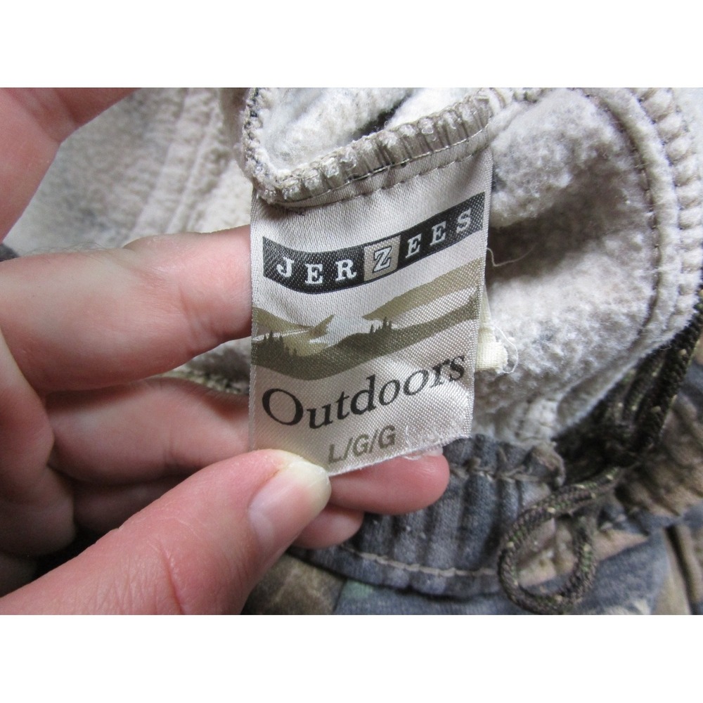 Vintage Jerzees Outdoors Camo Sweatpants (L) BigWoods Cargo Pockets Y2K - Picture 13 of 16